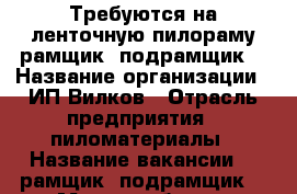 Требуются на ленточную пилораму рамщик, подрамщик  › Название организации ­ ИП Вилков › Отрасль предприятия ­ пиломатериалы › Название вакансии ­  рамщик, подрамщик  › Место работы ­ Нахимова 2А › Минимальный оклад ­ 25 000 › Максимальный оклад ­ 30 000 - Нижегородская обл., Борский р-н, Бор г. Работа » Вакансии   . Нижегородская обл.